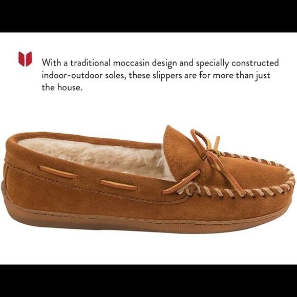 COPY - Minnetonka Men's Pile Lined Hardsole Slipper size 9 - Picture 2 of 10